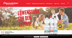 Desktop Screenshot of loewensteiner.de